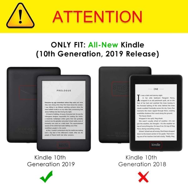 Simpeak Funda Compatible para Kindle 2019 [5 a?os de garant??a], Funda Compatible con 10th generacion Kindle 2019 con el Soporte Carcasa Compatible con Kindle - Negro