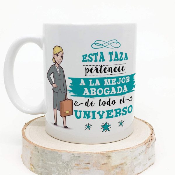 Abogada Tazas Originales de café y Desayuno para Regalar a Trabajadores Profesionales - Esta Taza Pertenece a la Mejor Abogada del Universo - Imagen 7