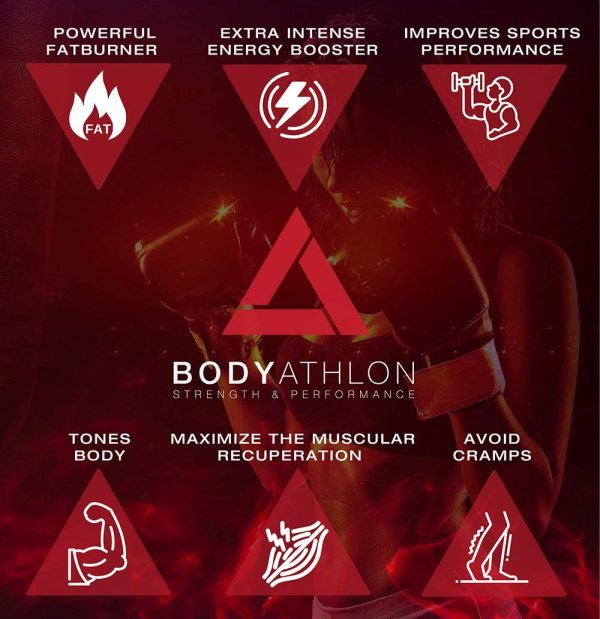 Bodyathlon - L Carnitina 3000 L??quida Extreme XT - Con Taurina y Guaran?? - Suplemento Deportivo ?C Alta concentraci??n - 20 Viales Sabor Tropical - Imagen 2