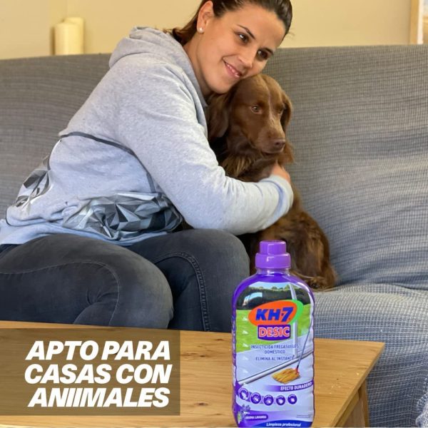 KH-7 Desic Insecticida Fregasuelos, Elimina y Protege tu hogar contra todo tipo de insectos rastreros, Con Aroma Lavanda - Paquete de 2 x 750ml (Total: 1.5 L) - Imagen 5