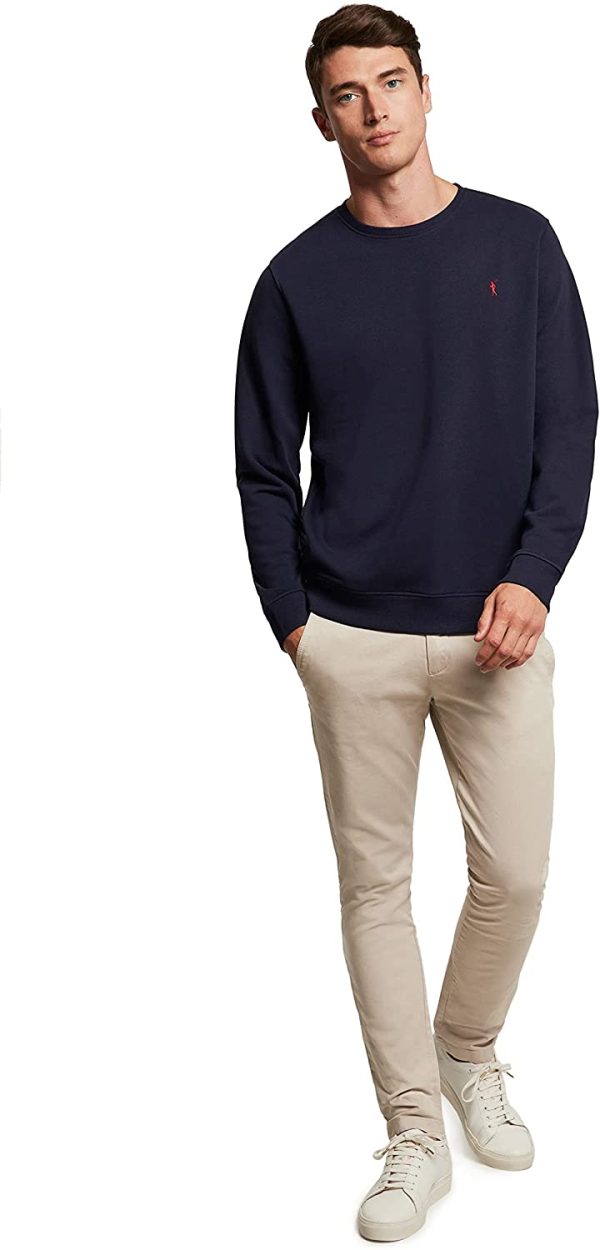 Sudadera Orgánica Color con Cuello Redondo para Hombre - Imagen 3