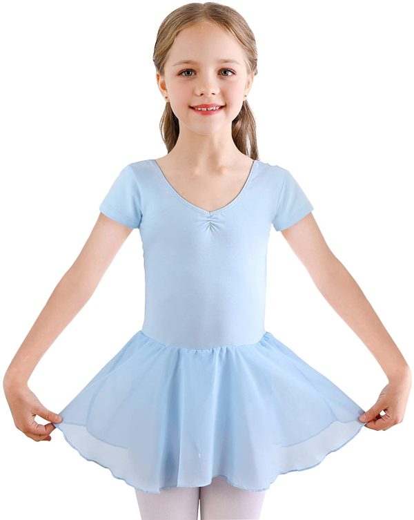 Bezioner Vestido de Ballet Maillot de Danza Gimnasia Leotardo Algodón Body Clásico para Niña - Imagen 2