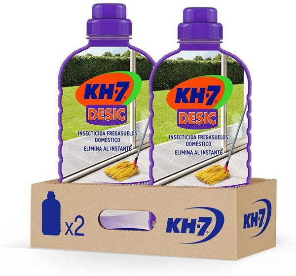 KH-7 Desic Insecticida Fregasuelos, Elimina y Protege tu hogar contra todo tipo de insectos rastreros, Con Aroma Lavanda - Paquete de 2 x 750ml (Total: 1.5 L) - Imagen 6