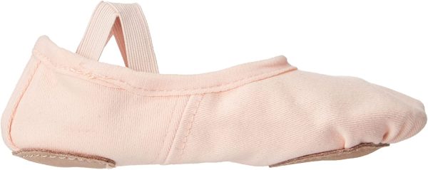 Zapatillas de Danza para niñas Zapatos de Ballet Lona elástica con Suela de Cuero Dividido Negro marrón Rosa - Imagen 5