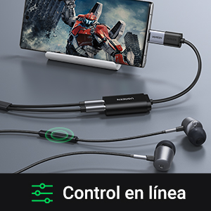 Tarjeta de Sonido USB, Adaptador de Sonido USB Externo, Adaptador Jack 3.5mm a USB