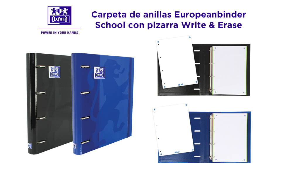 Europeanbinder, carpeta de anillas, carpeta, Scribzee, pizarra blanca, recambio, hojas