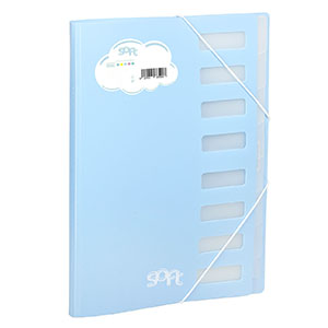 Carpeta clasificador PP Soft azul pastel