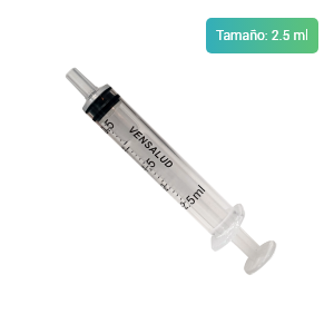 Jeringa desechable 2,5ml