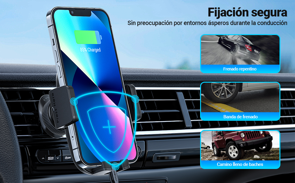 soporte movil coche iphone rejilla Salpicadero ventosa Cunas de teléfonos móviles para coches