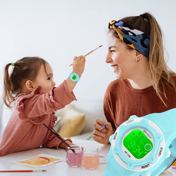 Socico Niños Digital Relojes para Niños Deportes?? ATM Reloj Deportivo Impermeable al Aire Libre con Alarma Cronómetro,Relojes de Pulsera Electrónicos para Niños.