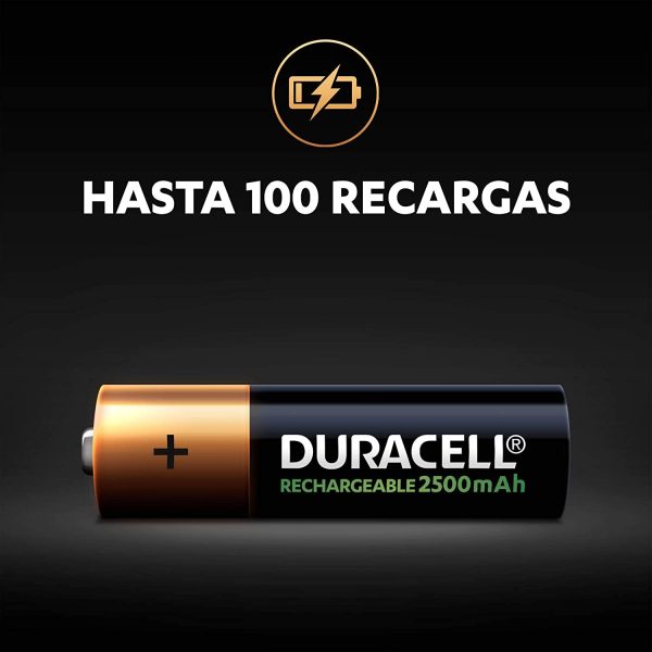 '- Pilas Recargables AA 2500 mAh, paquete de 8 - Imagen 8