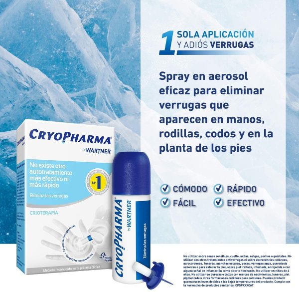 Cryopharma Tratamiento Anti Verrugas - Tratamiento para Quitar Verrugas Comunes y Plantares - Criogenización de verrugas - 50 ml - Imagen 7