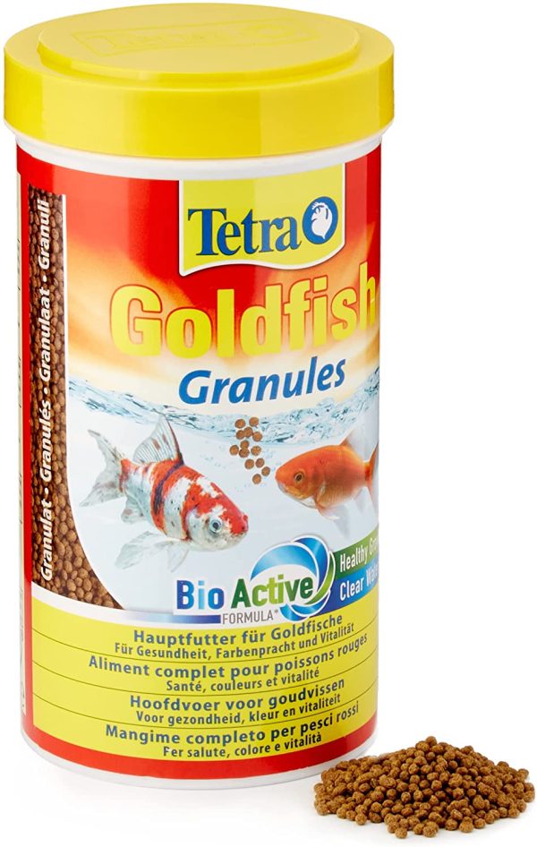 Tetra Goldfish -  Alimento completo granulado flotante para peces rojos ??500 ml