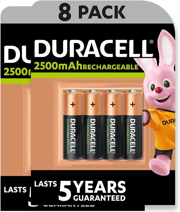 '- Pilas Recargables AA 2500 mAh, paquete de 8 - Imagen 6