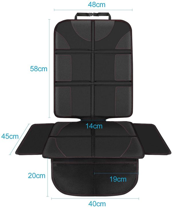 Anykuu Protector de Asiento de Coche Protector de Cojín de Asiento de Niño Impermeable Antiincrustante Antiarañazos y Antideslizante Funda de Asiento de Coche con Bolsa de Almacenamiento - Imagen 2