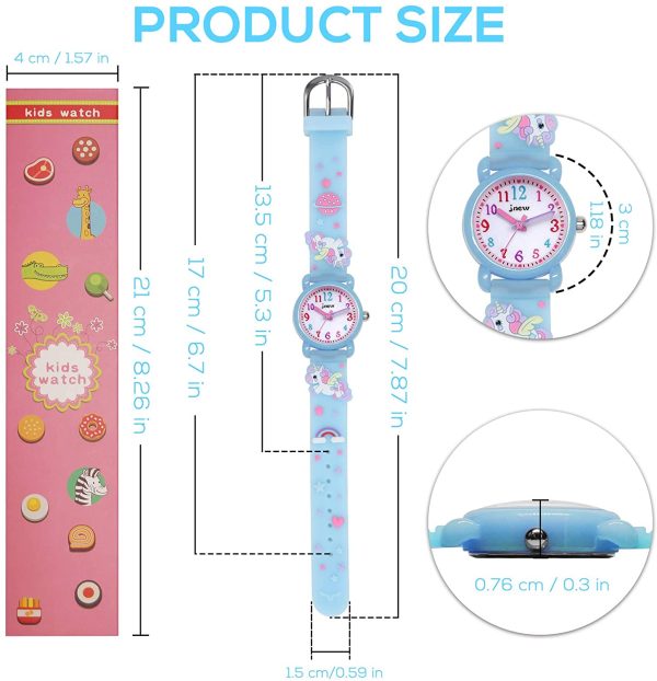 Bigmeda Reloj para Ni?os, Reloj Cuarzo Dibujos Animados en 3D, Reloj Ni?o y Ni?a, Reloj Impermeable para Ni?os de 30m, Relojes de Ense?anza - Imagen 6