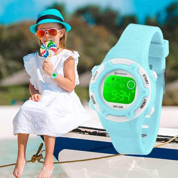 Socico Niños Digital Relojes para Niños Deportes?? ATM Reloj Deportivo Impermeable al Aire Libre con Alarma Cronómetro,Relojes de Pulsera Electrónicos para Niños. - Imagen 6