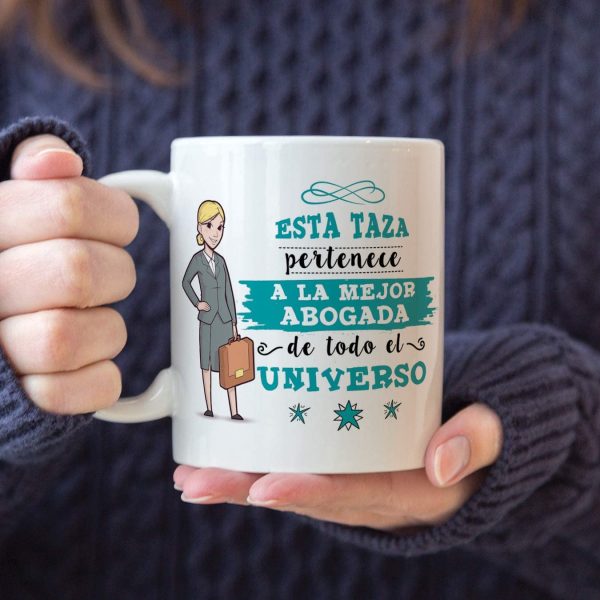 Abogada Tazas Originales de café y Desayuno para Regalar a Trabajadores Profesionales - Esta Taza Pertenece a la Mejor Abogada del Universo