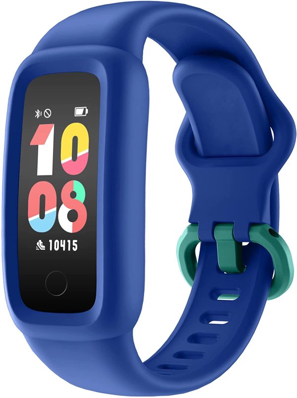 BIGGERFIVE Vigor 2 Pulsera Actividad Inteligente Reloj Inteligente para Ni?os Ni?as 5-12 A?os,Impermeable IP68 Deportivo Smartwatch con Pod??metro Puls??metros Monitor de Sue?o Contador de Calor??a