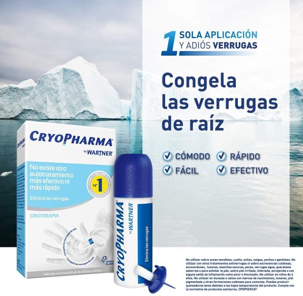 Cryopharma Tratamiento Anti Verrugas - Tratamiento para Quitar Verrugas Comunes y Plantares - Criogenización de verrugas - 50 ml - Imagen 3