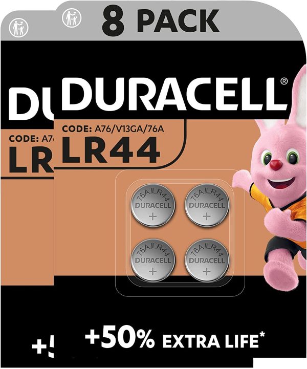 '- Pilas especiales alcalinas de bot??n LR44 de 1,5 V, paquete de 8 unidades (76A/A76/V13GA) dise?adas para su uso en juguetes, calculadoras y dispositivos de medici??n - Imagen 2