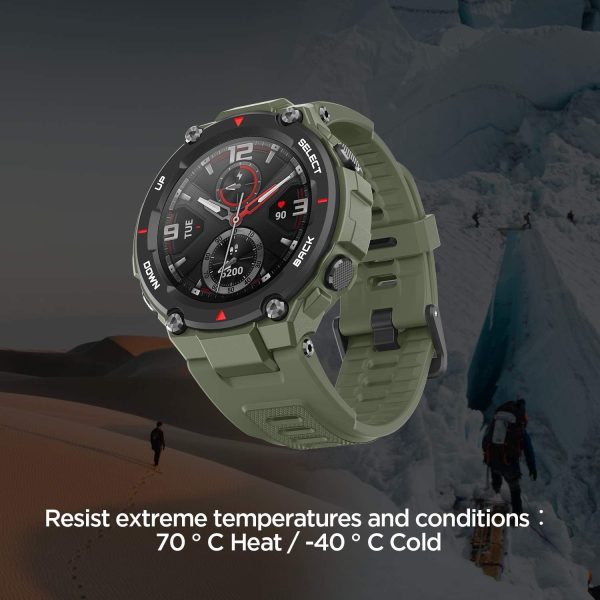 Amazfit T-Rex Smartwatch Pulsera Inteligente Reloj Deportativo Monitor de Sue?o Notificaci??n Llamada y Mensaje 5ATM GPS Dise?o Resitente Ambiente para Andriod y iOS - Imagen 5