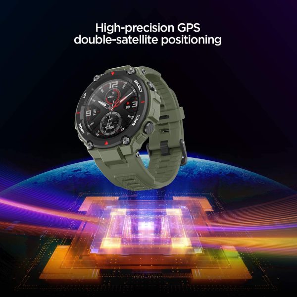 Amazfit T-Rex Smartwatch Pulsera Inteligente Reloj Deportativo Monitor de Sue?o Notificaci??n Llamada y Mensaje 5ATM GPS Dise?o Resitente Ambiente para Andriod y iOS - Imagen 7