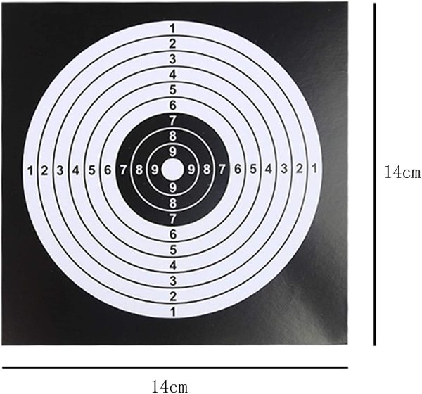 Snowtian Caja con 100 Dianas Objetivo de Flecha Tiro a La Diana Flechas Disparadas Objetivo 14 cm Disparos para Zona de Juegos, Pr??ctica de Tiro al Blanco,(Sin Caja) - Imagen 4