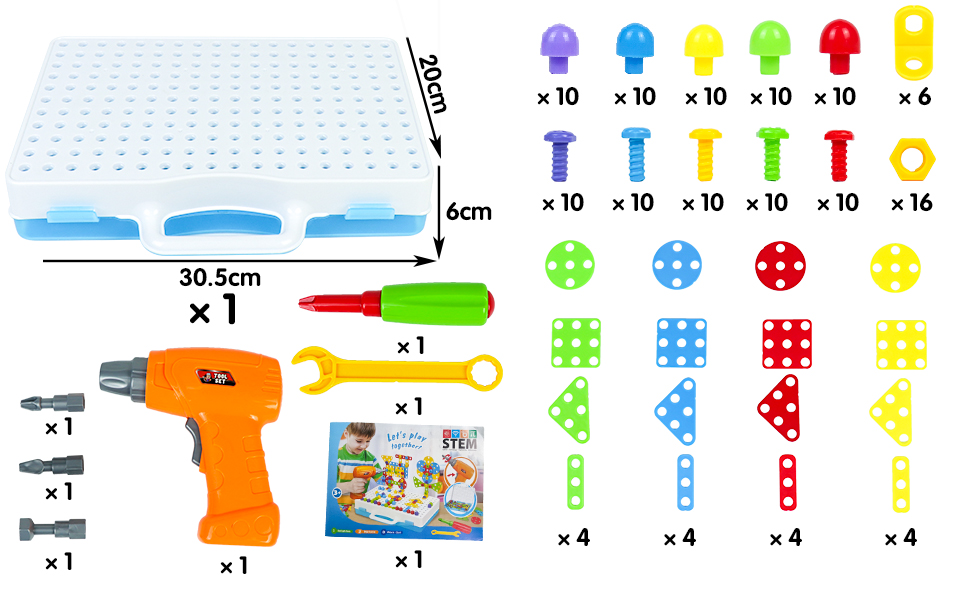 construcciones para niños caja herramientas juguete