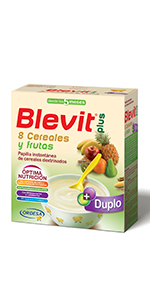 Blevit Plus Duplo 8 cereales y frutas