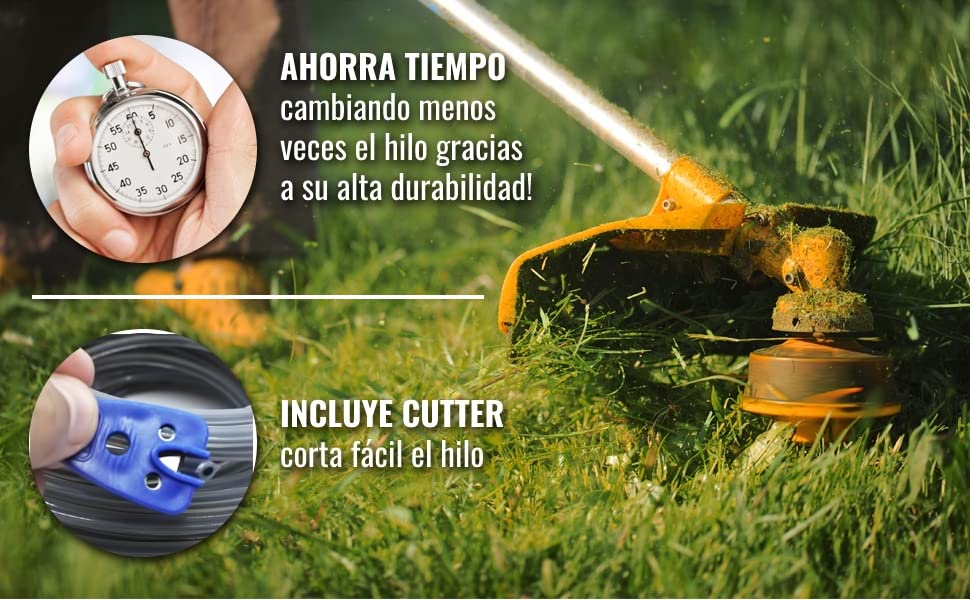 Incluye cutter de regalo. Hillo profesional. Gran durabilidad compatible con Stihl Bosch y Husqvarna