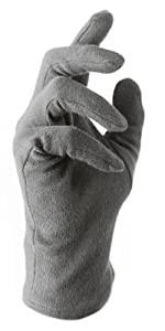 Guantes de algodón, gris 100% algodón