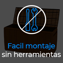 Fácil montaje sin herramientas