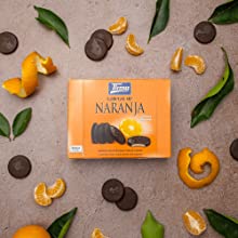 Galletas de Naranja de Tirma ba?ada en chocolate negro 70%