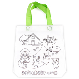 bolsa non woven ni?os colorear regalo fiesta cumplea?os original saludable reutilizable aeioubaby