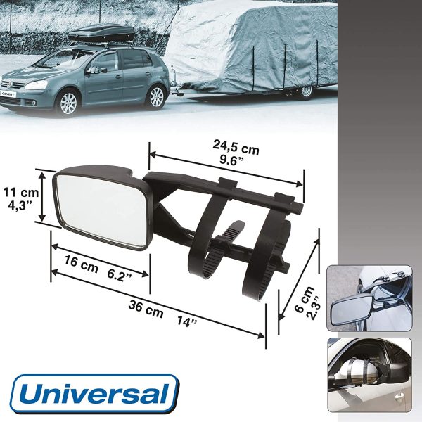 SUMEX 2808030 - Espejo Universal Suplementario Para Caravana, 16 x 12 cm - Imagen 5