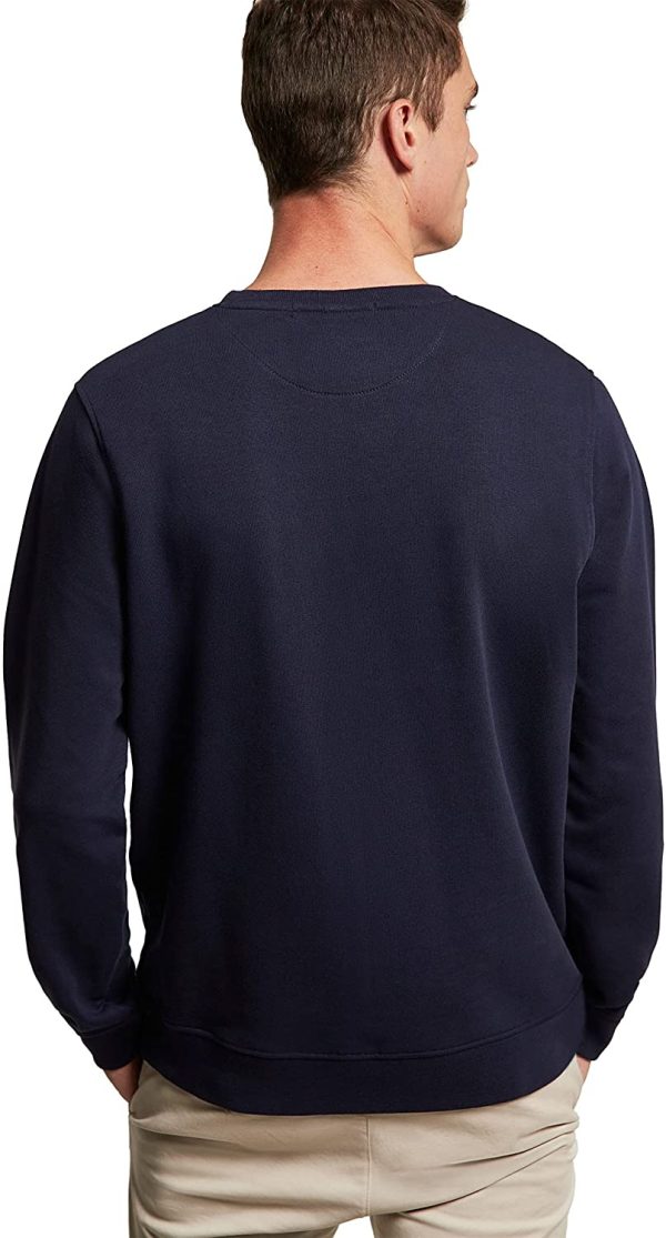 Sudadera Orgánica Color con Cuello Redondo para Hombre