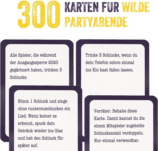 ZENAGAME Die Trinkfalle, Trinkspiel Von Trinkspiele f??r Erwachsene - 300 Verschiedene (und Immer lustige) Karten - Kartenspiele f??r Erwachsene, Drinking Game und Partyspiele f??r Erwachsene - Imagen 2