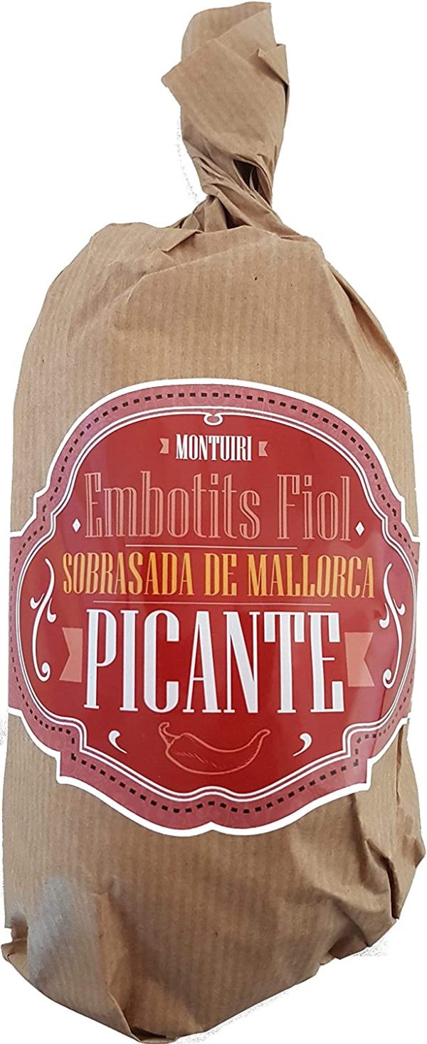 Sobrasada picante bolles Montuiri de Mallorca de 400 g. aproximadamente Indicación geográfica protegida.