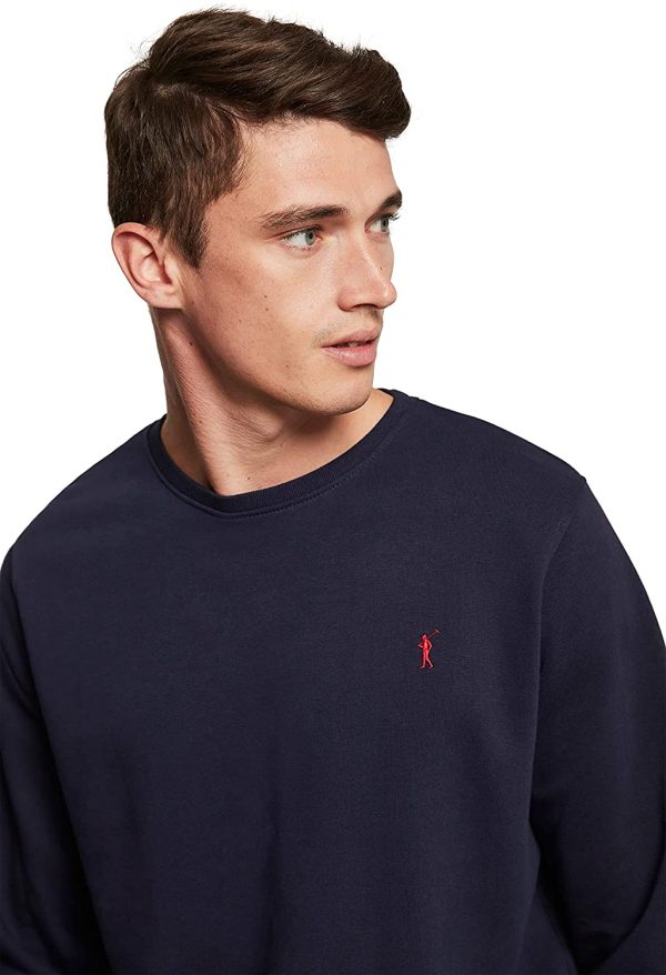 Sudadera Orgánica Color con Cuello Redondo para Hombre - Imagen 4