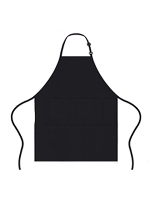 Cocinera Delantal Negro Delantal Impermeable con Bolsillos Delantal de Cocina Impermeables