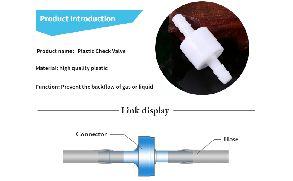 Válvula antirretorno de 6 mm, conector de secador, válvula antirretorno gasóleo.