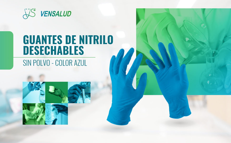 Guantes de Nitrilo Azul