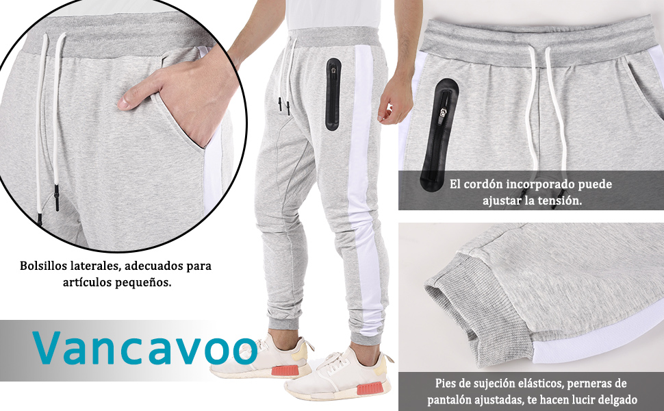 Slim Fit Pantalones Deportivos para Hombre