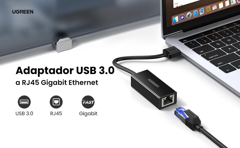 adaptador de red usb a rj45