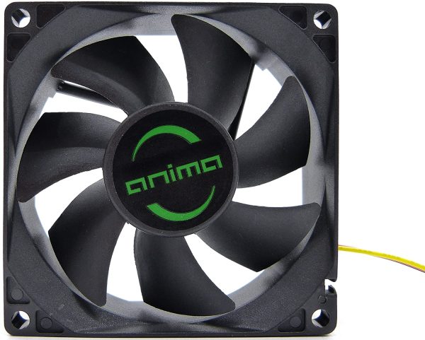 Tacens Anima AF8, Ventilador para PC 8cm, 12v, 12dB, 7 Aspas, 1800 RPM, Negro - Imagen 2