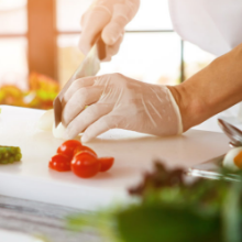 GUANTES DE VINILO PARA COCINA