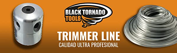 Cabezal de desbrozadora universal con hilo para desbrozar profesional marca black tornado tools