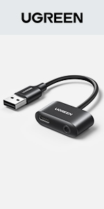 Tarjeta de Sonido Externa USB, Adaptador USB a Jack 3,5 mm y USB C