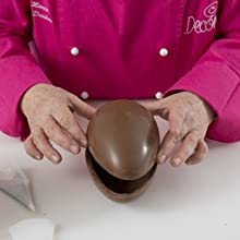 Chocolate para huevos de Pascua con molde profesional para huevos de Pascua